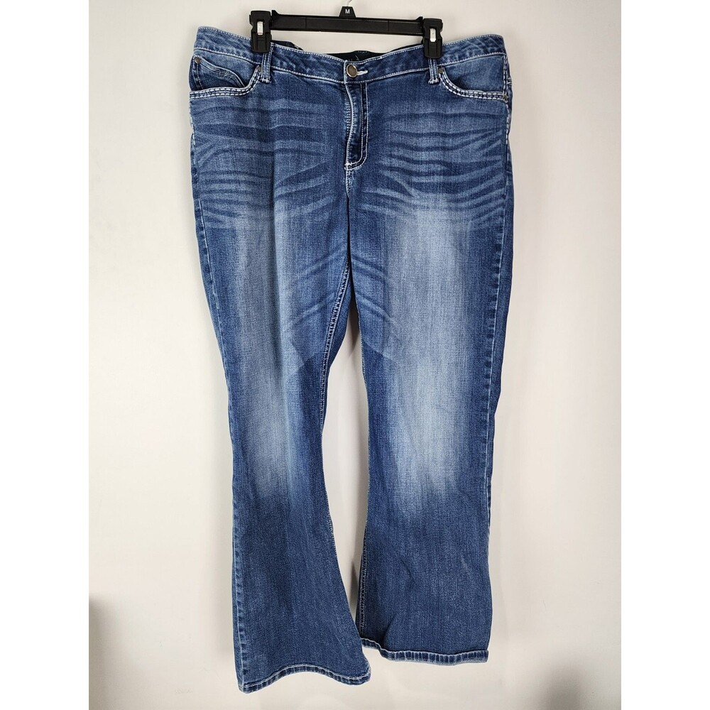Womens Wrangler WRS40DR 39x33 Shiloh No Gap Waistband Mid Rise Bootcut Jeans